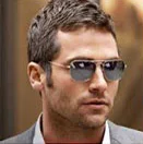 Man with a natural, youthful color-blended haircut